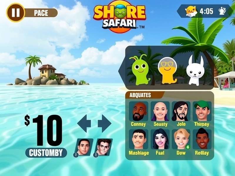 Shore Safari multiplayer beach party event